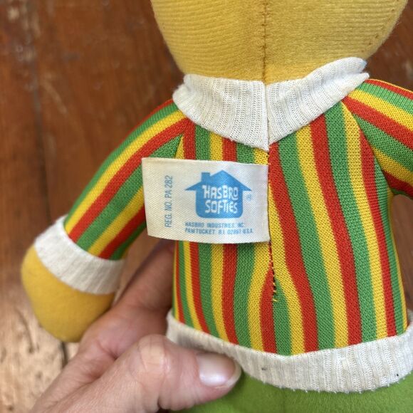 Vintage 1980s Hasbro Sesame Street "Bert" Plush Doll Stuffed Muppet 12” - Picture 3 of 4